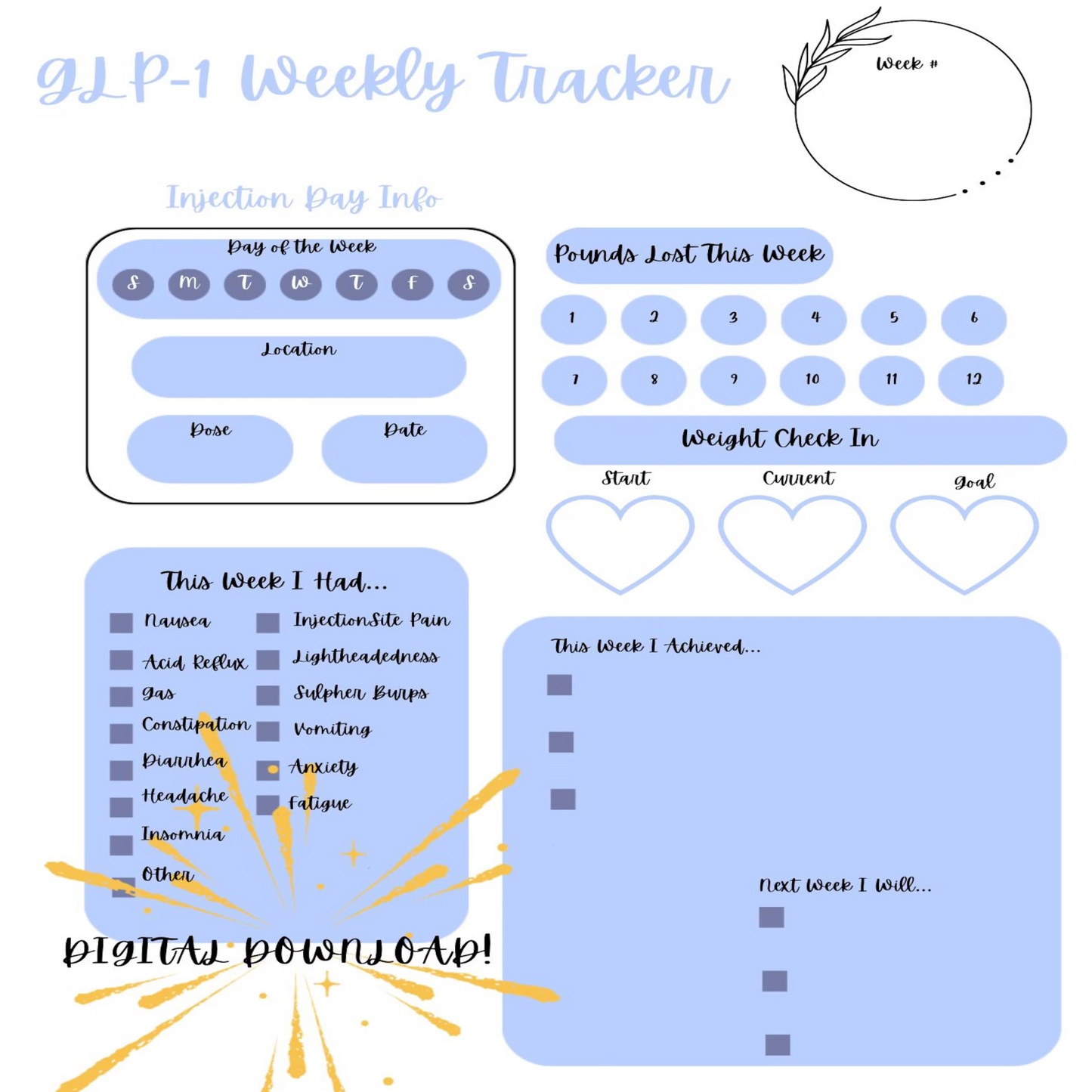 GLP-1 Weekly Tracker