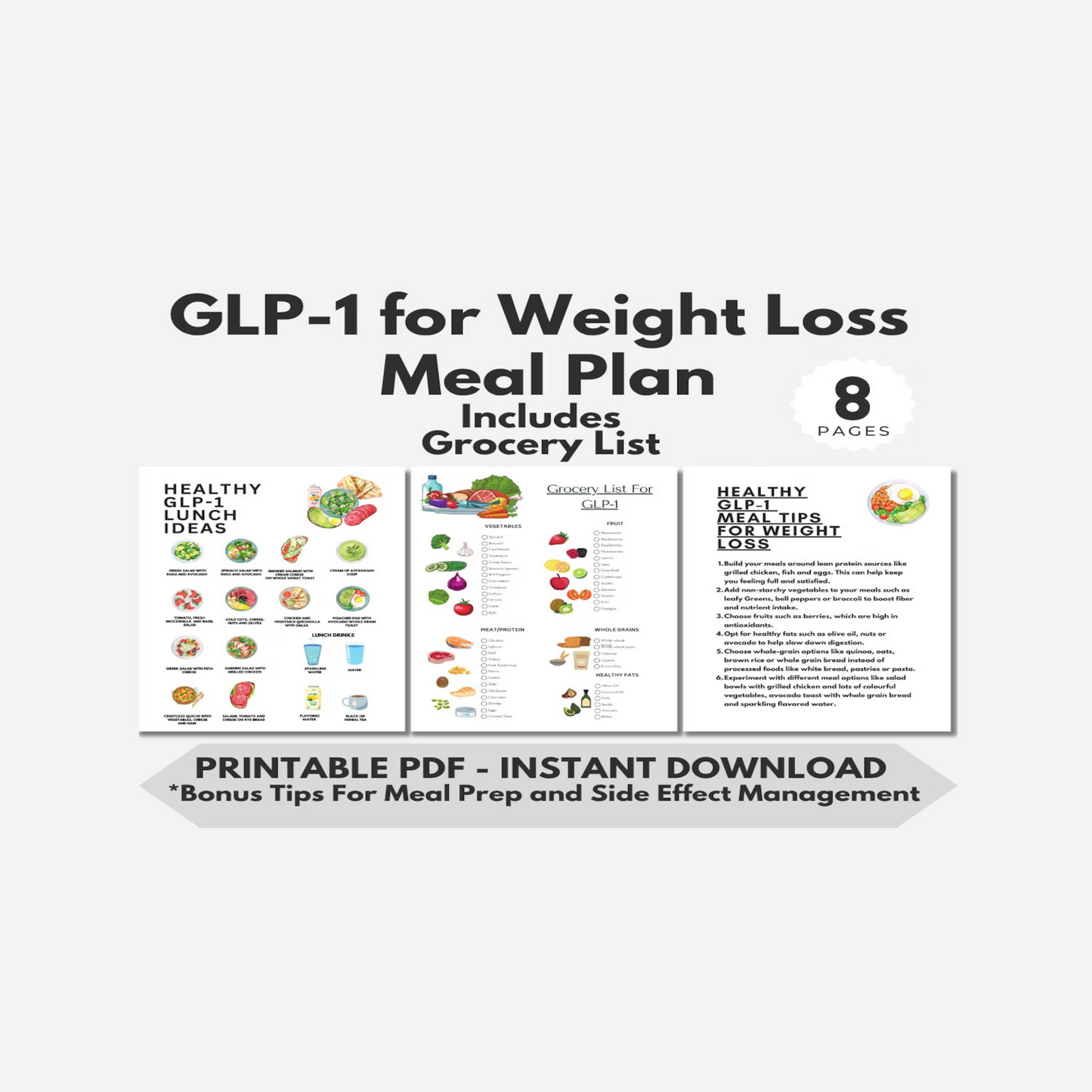 GLP1 Diet Plan E-Guide